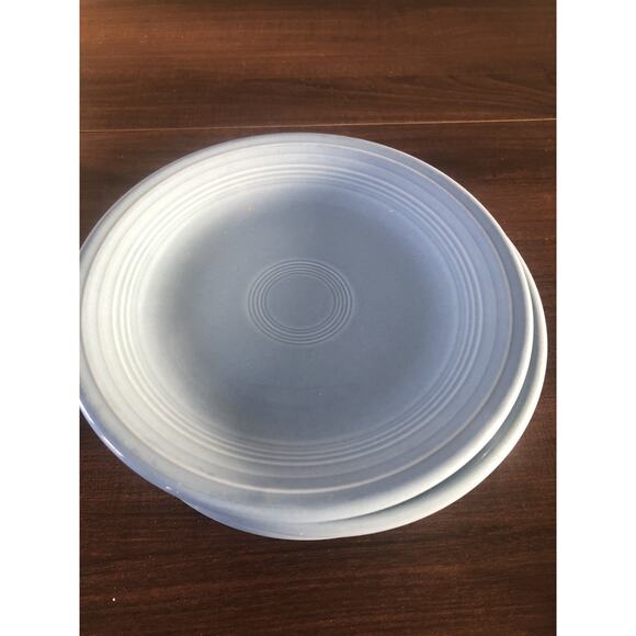 Set Of 7 Fiesta Ware Periwinkle Salad Dessert Plates 7.25" USA HLC - Picture 5 of 8